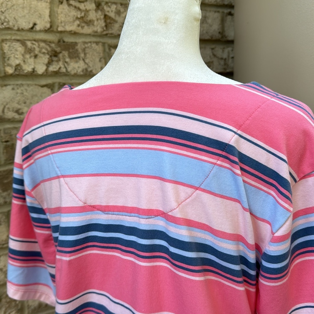 Denim&Co Striped Swing Tunic Jersey Top - Picture 5 of 13